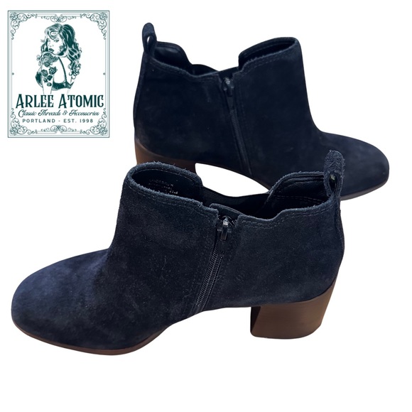 Lucky Brand from Nordstrom block Heel Suede ankle booties - Picture 3 of 13